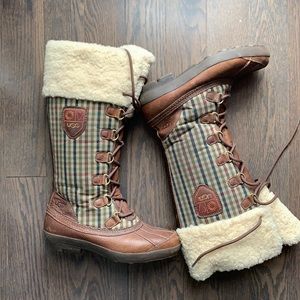 Laced up UGG boots
